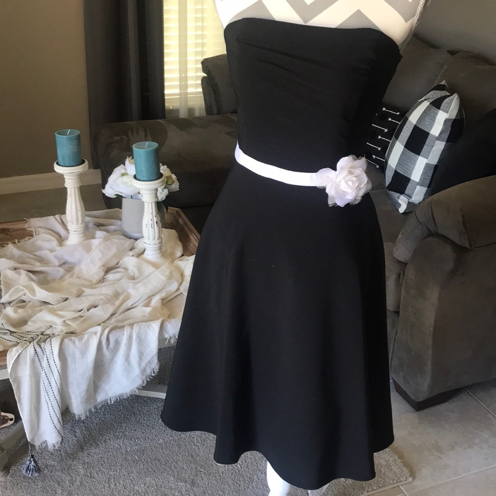 Black Strapless Dress